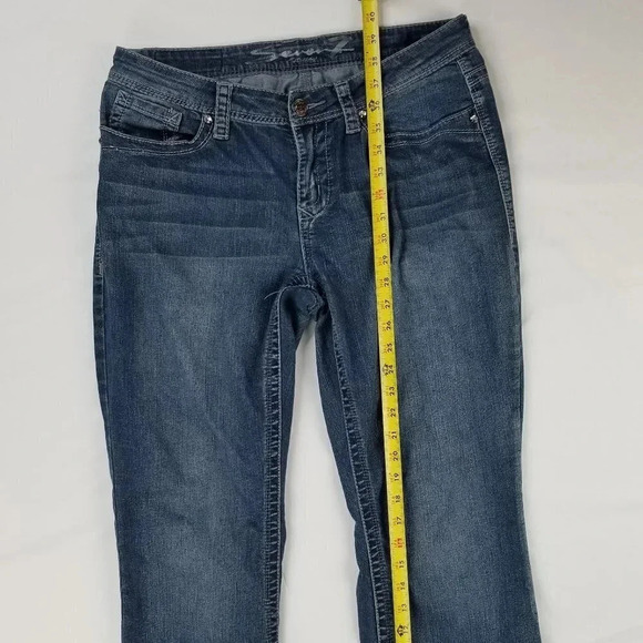 Seven 7 Boot cut Size 10 Women's Blue Denim Jeans - Picture 5 of 10